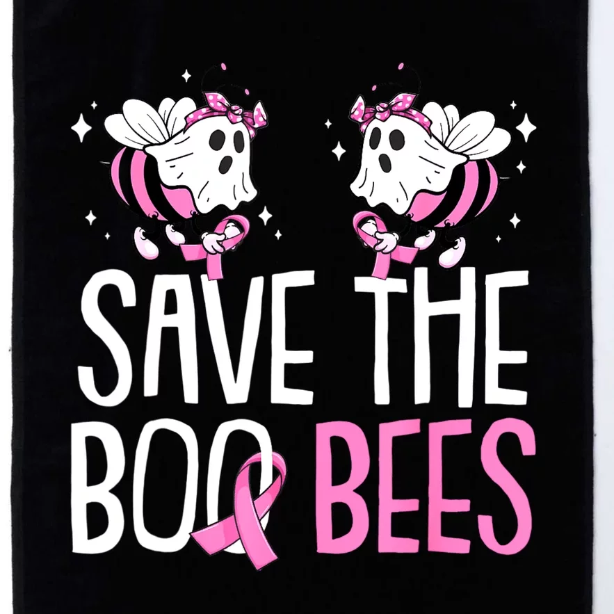 Save The Breast Cancer Awareness Boo Bees Halloween Platinum Collection Golf Towel