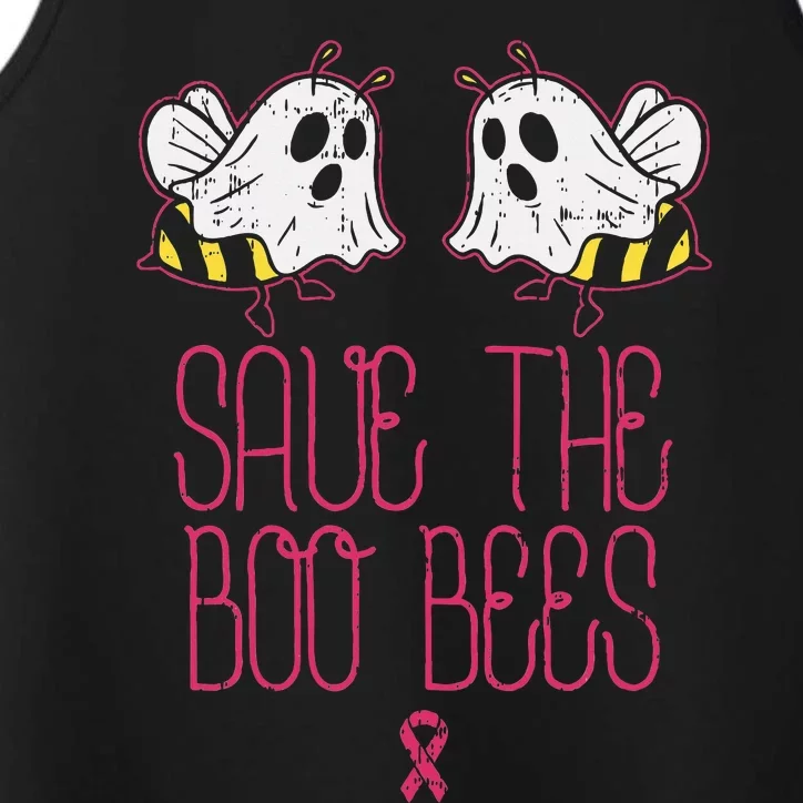 Save The Boobees Boo Bees Breast Cancer Halloween Performance Tank