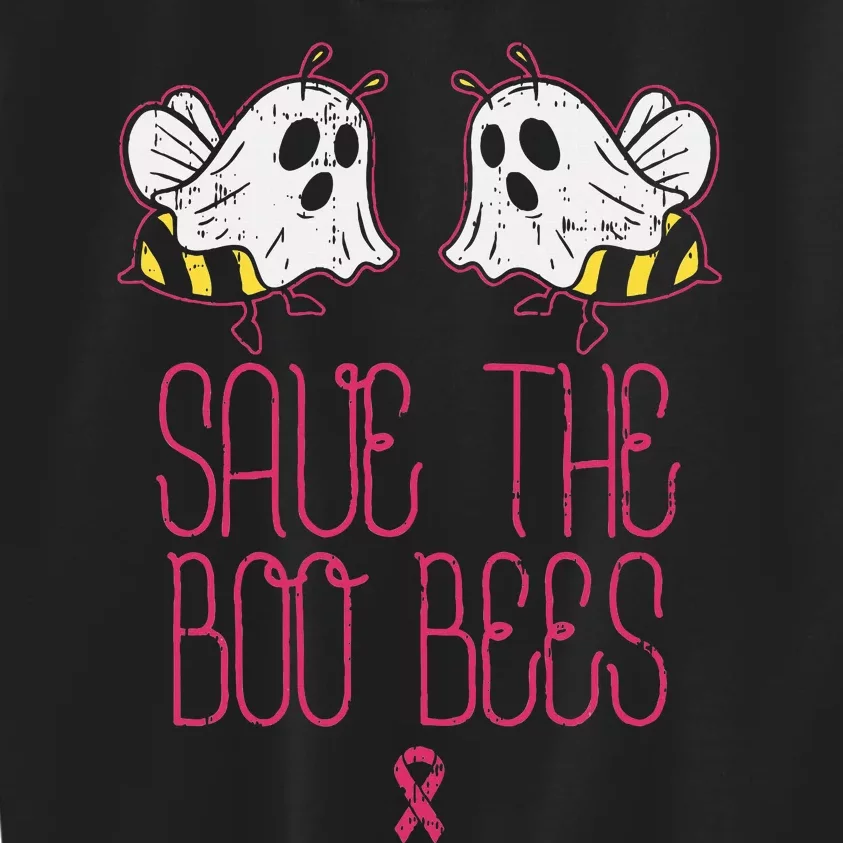 Save The Boobees Boo Bees Breast Cancer Halloween Kids Sweatshirt