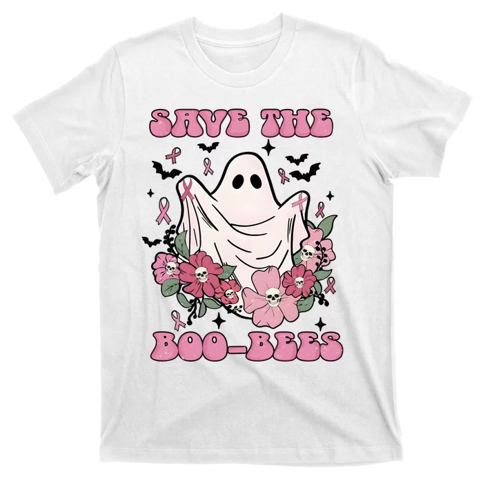 Save The Boo Bees Halloween Breast Cancer Awareness T-Shirt