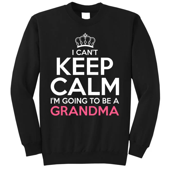 Soon To Be Grandma Art For Mom Women New Grandmother Grandma Tall Sweatshirt