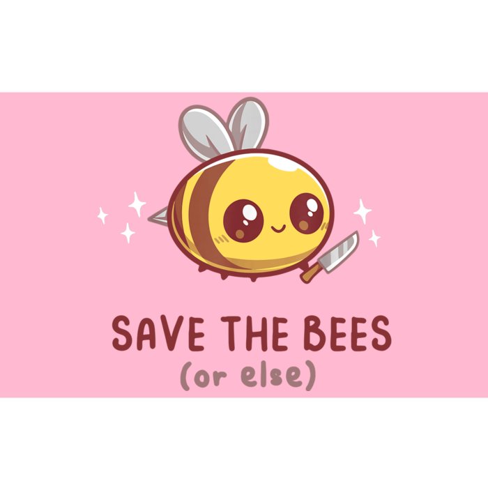 Save The Bees( Or Else) For Yellow Bees Funny Tee Bumper Sticker