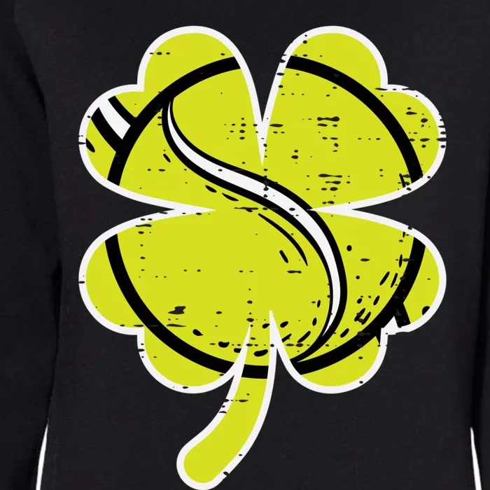 Shamrock Tennis Ball St Patricks Day Sports Meaningful Gift Womens California Wash Sweatshirt