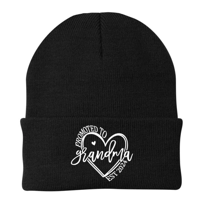 Soon to Be Grandma 2024 Promoted to Grandmother Est 2024 Knit Cap Winter Beanie