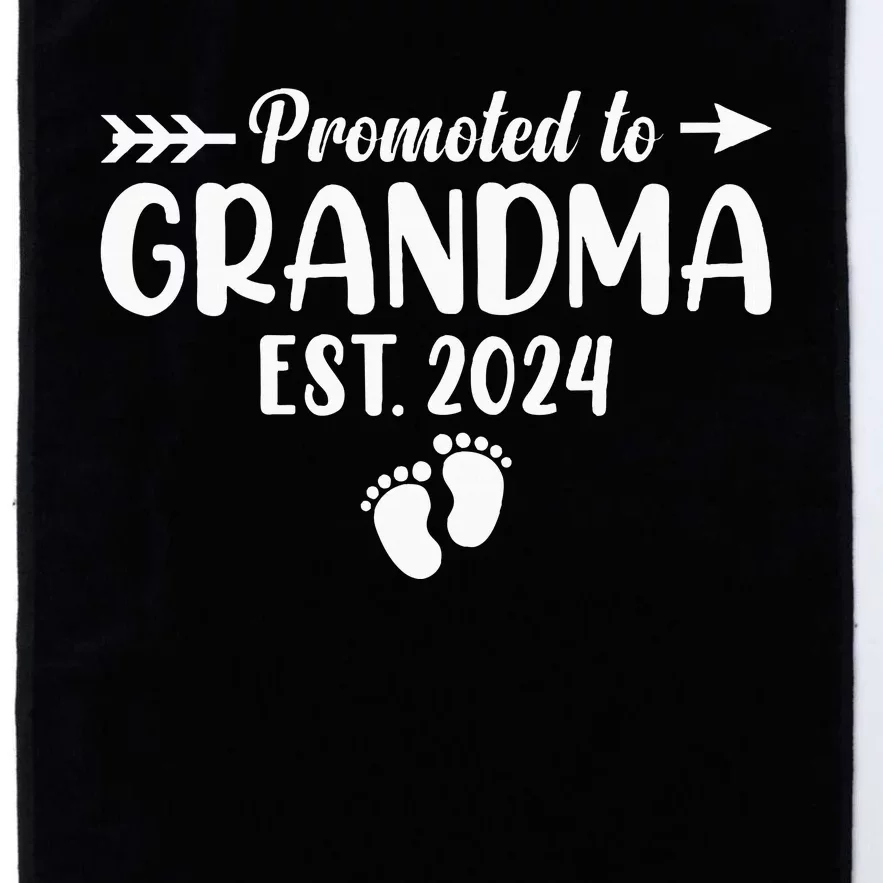 Soon To Be Grandma 2024 Promoted To Grandma Platinum Collection Golf Towel