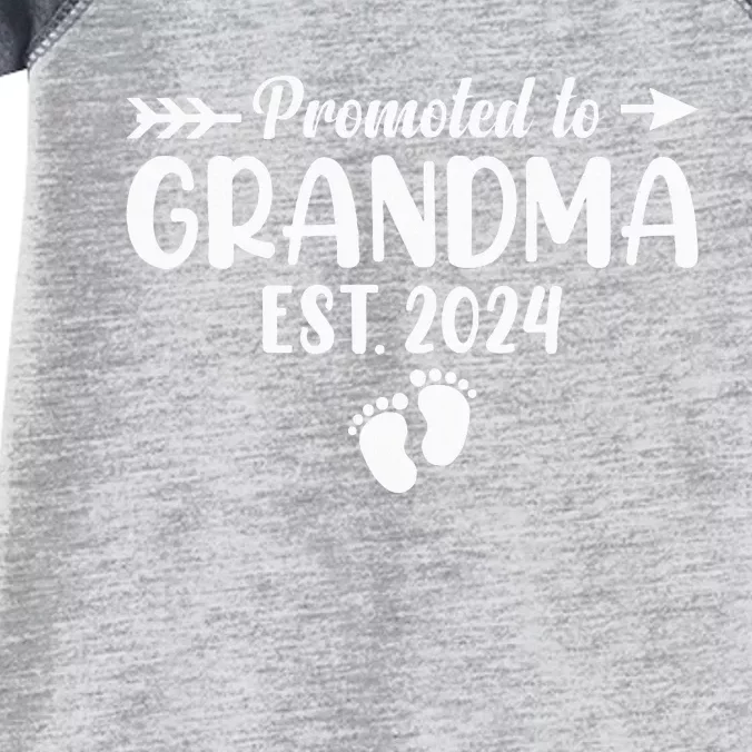 Soon To Be Grandma 2024 Promoted To Grandma Infant Baby Jersey Bodysuit