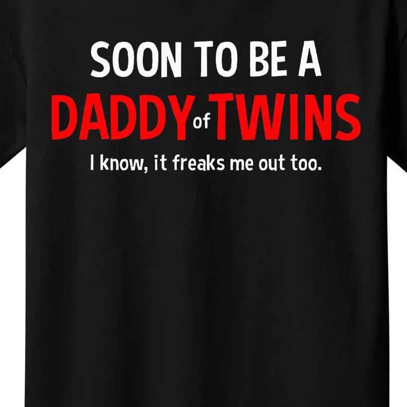 Soon To Be A Daddy Of Twins Expecting Father Kids T-Shirt