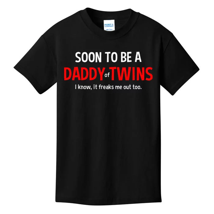 Soon To Be A Daddy Of Twins Expecting Father Kids T-Shirt