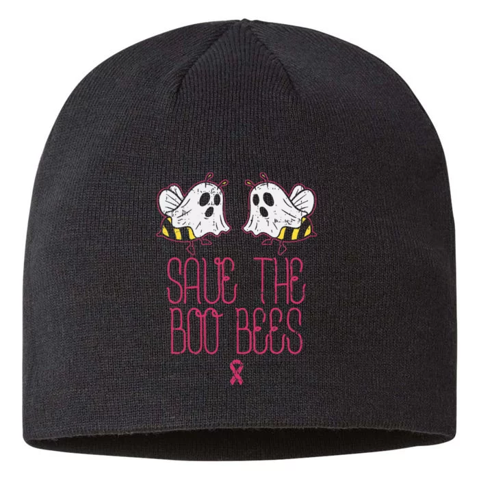 Save The Boobees Boo Bees Breast Cancer Halloween 8 1/2in Sustainable Knit Beanie