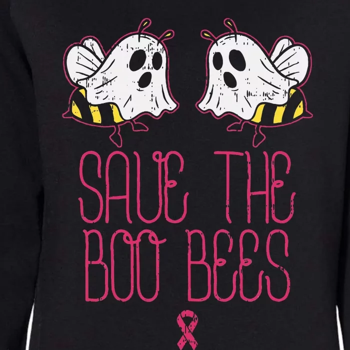 Save The Boobees Boo Bees Breast Cancer Halloween Womens California Wash Sweatshirt