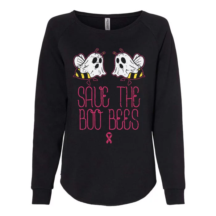 Save The Boobees Boo Bees Breast Cancer Halloween Womens California Wash Sweatshirt