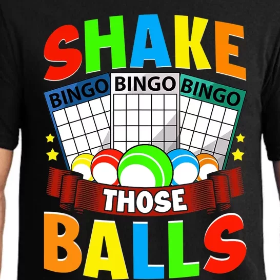 Shake Those Balls Funny Bingo Player Bingo Novelties Pajama Set