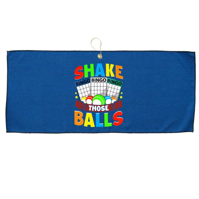 Shake Those Balls Funny Bingo Player Bingo Novelties Large Microfiber Waffle Golf Towel