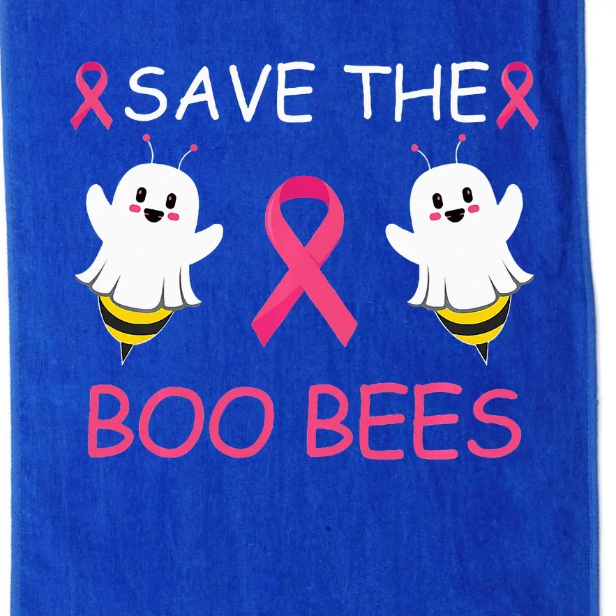 Save The Boo Bees Halloween Funny Breast Cancer Awareness Platinum Collection Golf Towel