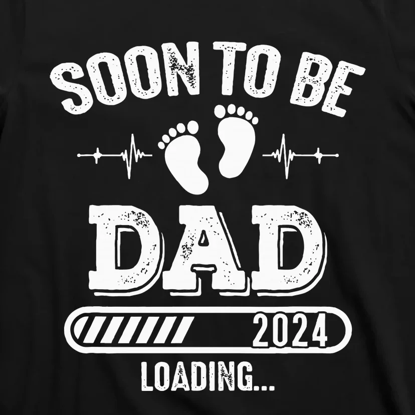 Soon To Be Dad 2024 Loading For Pregnancy Announcement T-Shirt