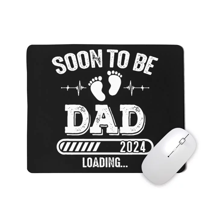 Soon To Be Dad 2024 Loading For Pregnancy Announcement Mousepad