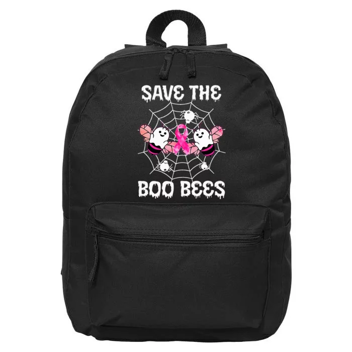 Save The Boobees Boo Bees Breast Cancer Halloween 16 in Basic Backpack