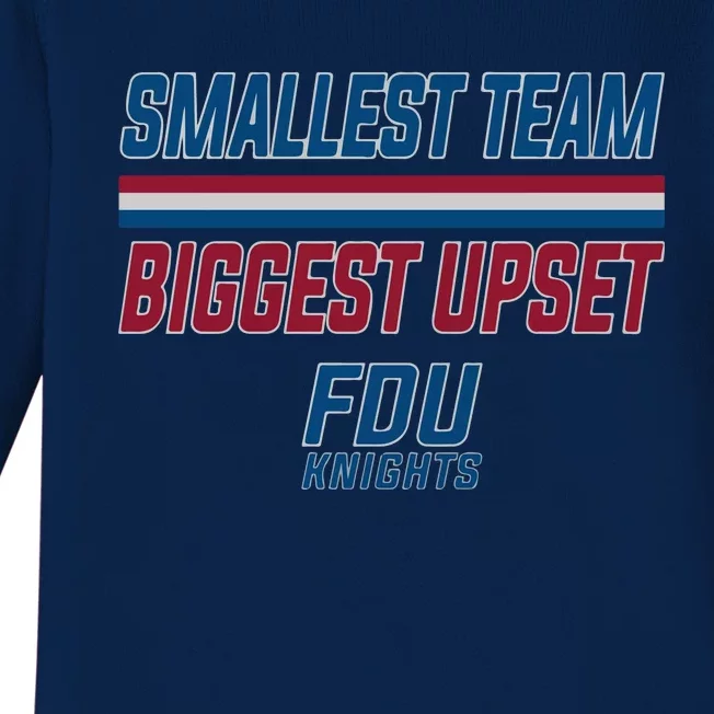 Smallest Team, Biggest Upset FDU Baby Long Sleeve Bodysuit