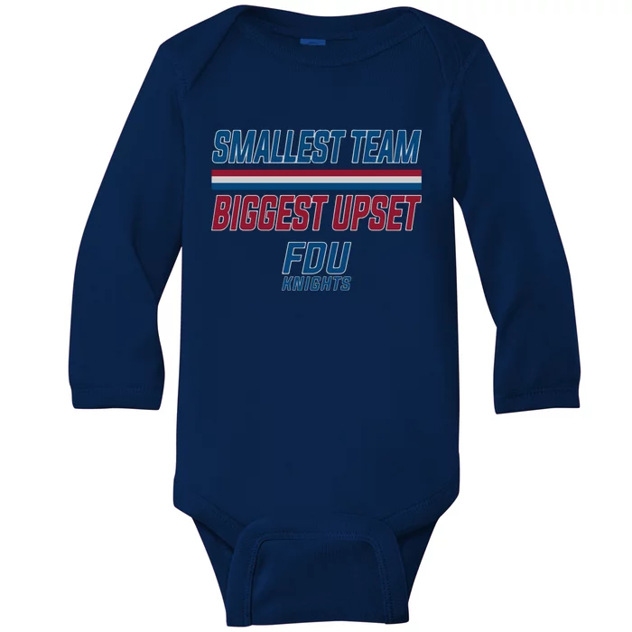 Smallest Team, Biggest Upset FDU Baby Long Sleeve Bodysuit