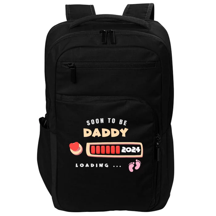 Soon To Be Daddy Pregnancy Announcement Est. 2024 Loading Impact Tech Backpack