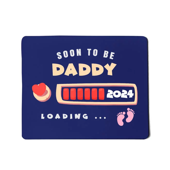 Soon To Be Daddy Pregnancy Announcement Est. 2024 Loading Mousepad