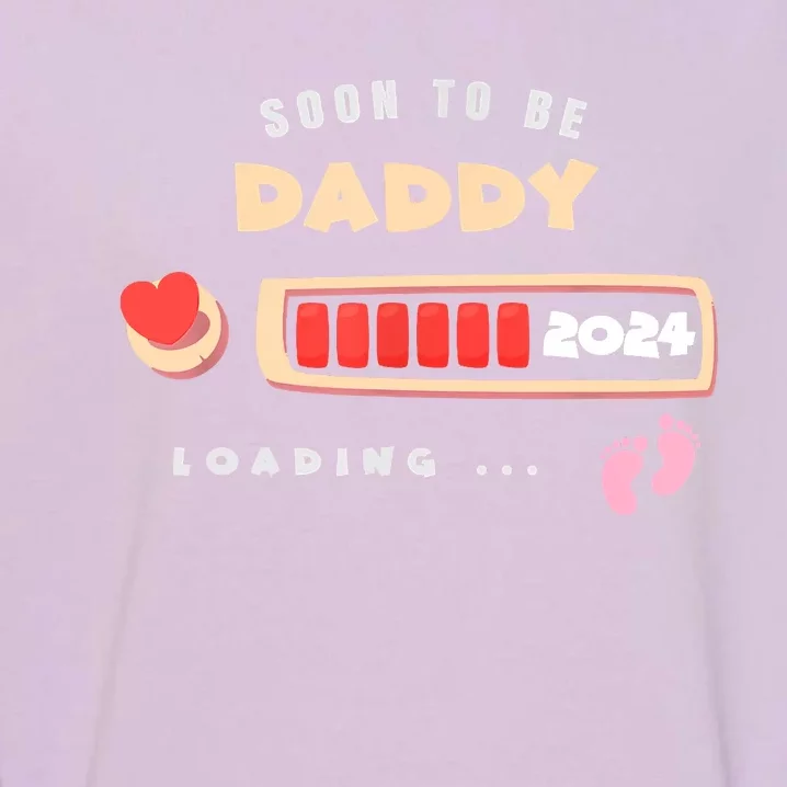 Soon To Be Daddy Pregnancy Announcement Est. 2024 Loading Garment-Dyed Sweatshirt