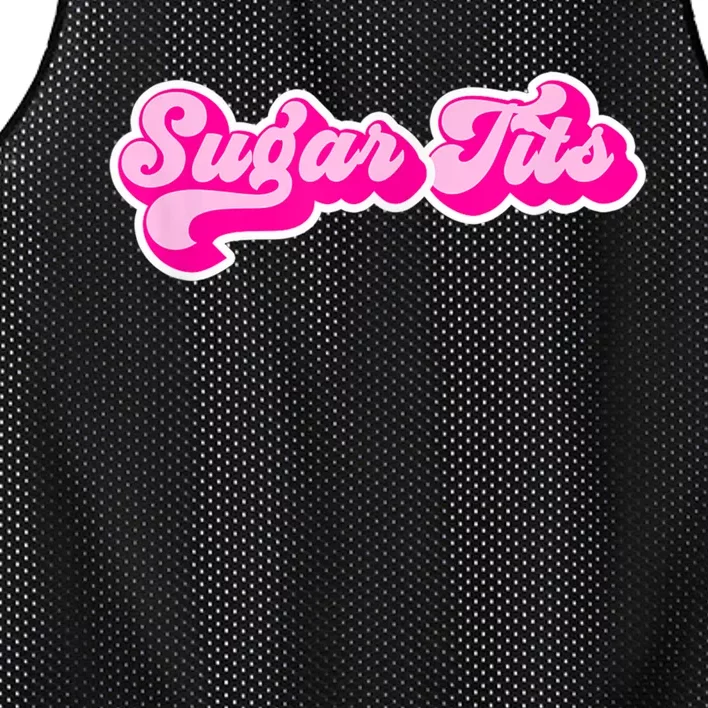 Sugar Tits Bubblegum Pink Mesh Reversible Basketball Jersey Tank