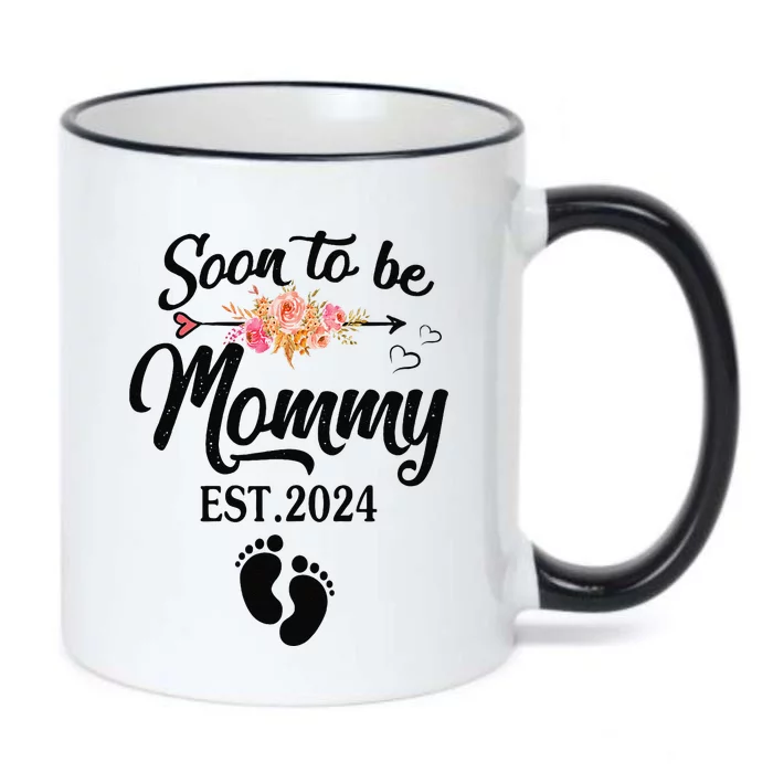 Soon To Be Mommy 2024 MotherS Day First Time Mom Pregnancy Black Color Changing Mug