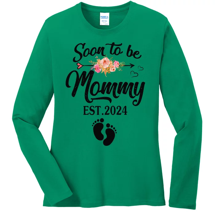 Soon To Be Mommy 2024 MotherS Day First Time Mom Pregnancy Ladies Long Sleeve Shirt