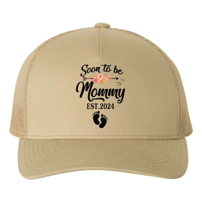 Soon To Be Mommy 2024 MotherS Day First Time Mom Pregnancy Yupoong Adult 5-Panel Trucker Hat