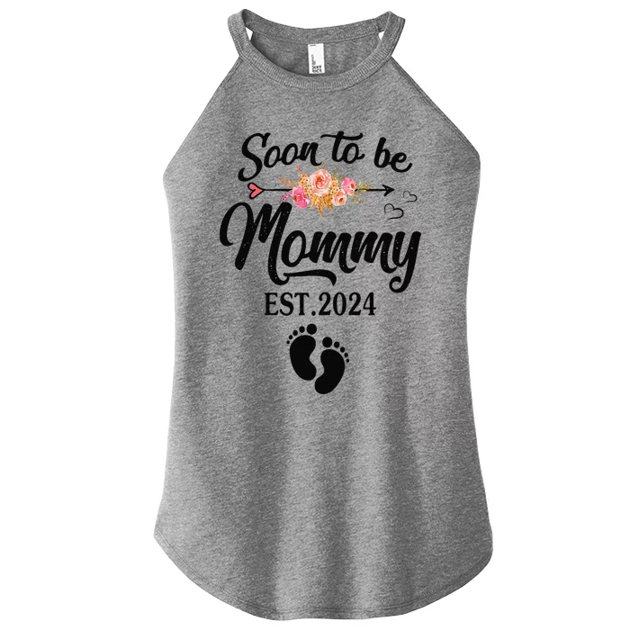 Soon To Be Mommy 2024 MotherS Day First Time Mom Pregnancy Women’s Perfect Tri Rocker Tank