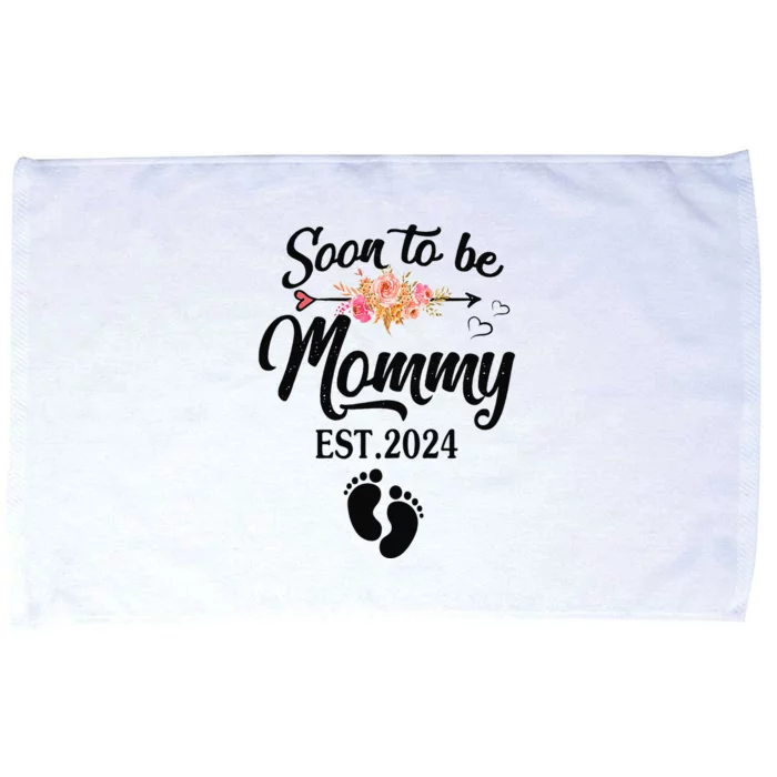 Soon To Be Mommy 2024 MotherS Day First Time Mom Pregnancy Microfiber Hand Towel