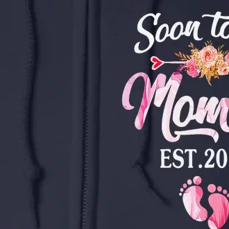 Soon To Be Mommy 2024 MotherS Day First Time Mom Pregnancy Full Zip Hoodie