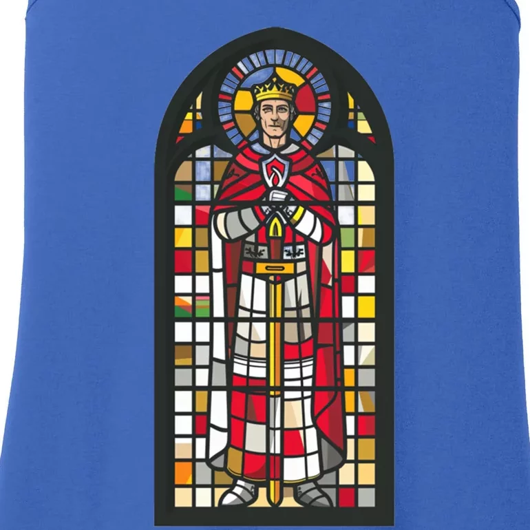 Saint Thomas Becket Stained Glass Gift Ladies Essential Tank