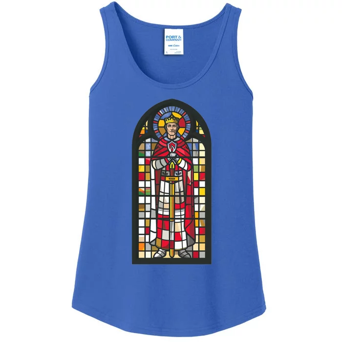 Saint Thomas Becket Stained Glass Gift Ladies Essential Tank