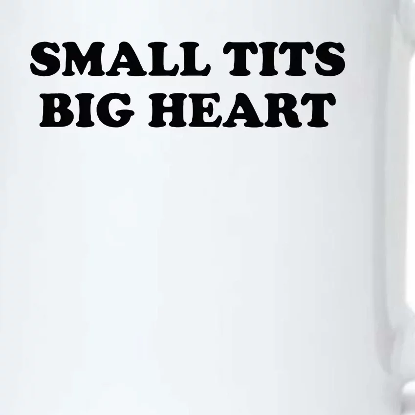 Small Tits Big Heart Funny Trendy Black Color Changing Mug