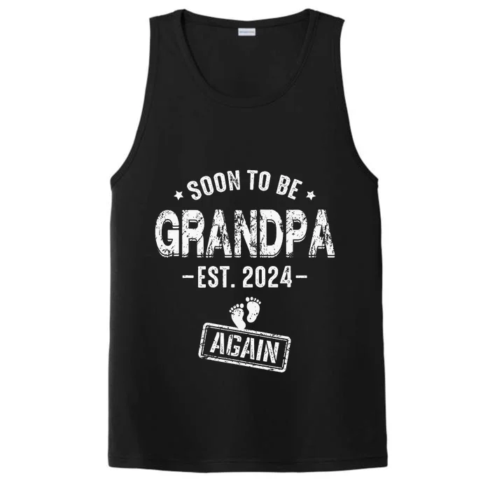 Soon To Be Grandpa Again Promoted To Grandpa Performance Tank