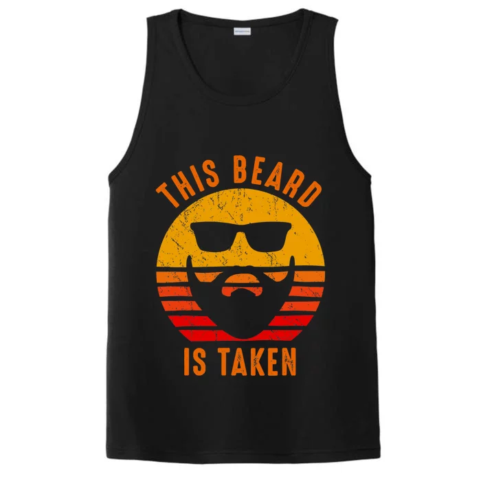 Sorry This Beard is Taken Funny Valentines Day Gifts for Him Performance Tank