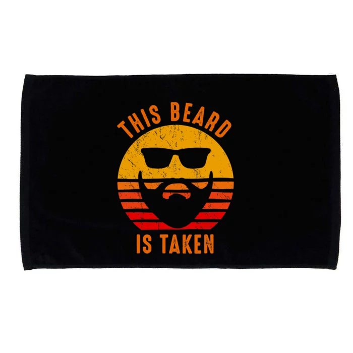 Sorry This Beard is Taken Funny Valentines Day Gifts for Him Microfiber Hand Towel