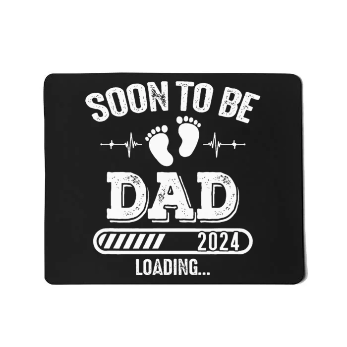 Soon to Be Dad 2024 Loading for Pregnancy Announcement Mousepad