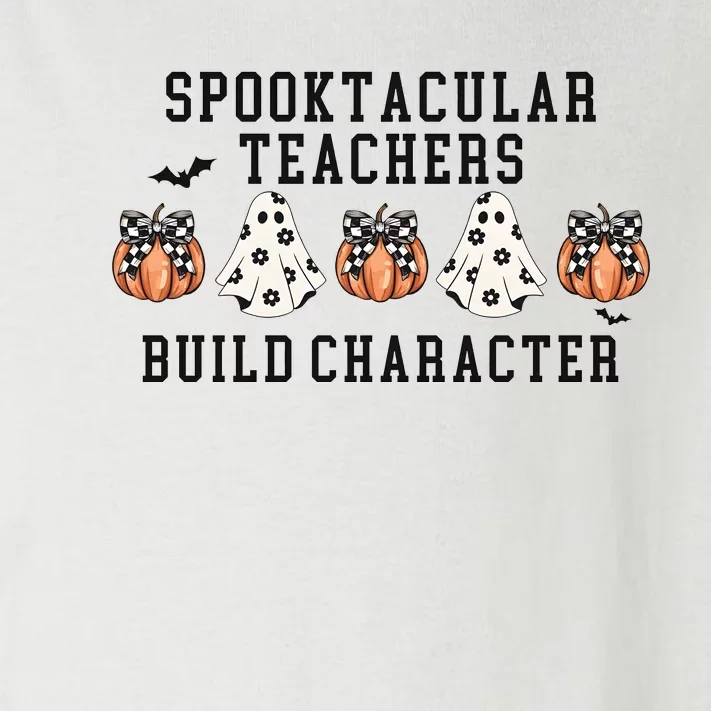 Spookacular Teachers Build Character Halloween Toddler Long Sleeve Shirt