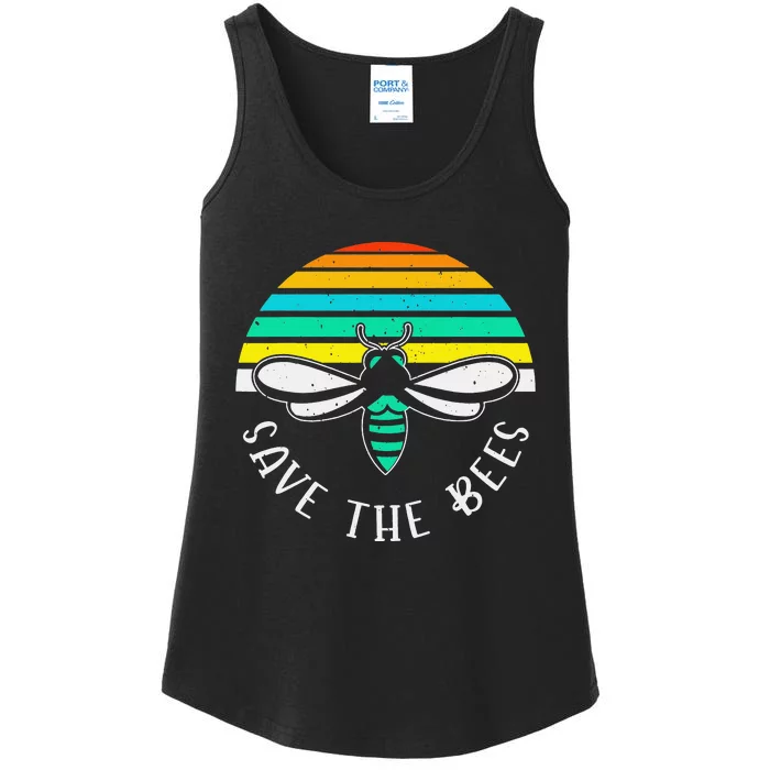 Save the Bees Bee BeeKeeper Climate Change Save the Bees Ladies Essential Tank