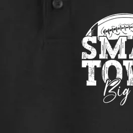 Small Town Big Pride Football Dry Zone Grid Performance Polo