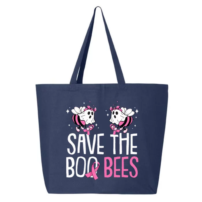 Save The Breast Cancer Awareness Boo Bees Halloween 25L Jumbo Tote