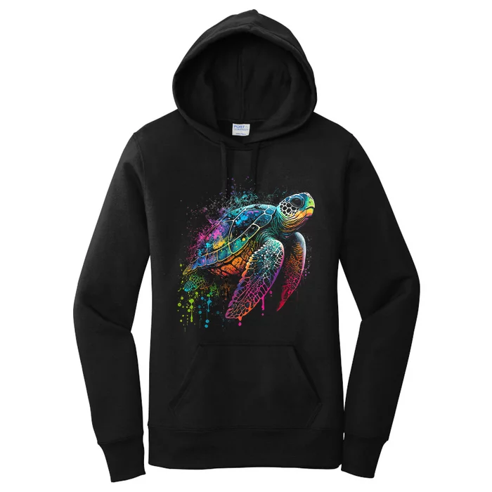 Sea Turtle Beach Lover Ocean Animal Novelty Women's Pullover Hoodie