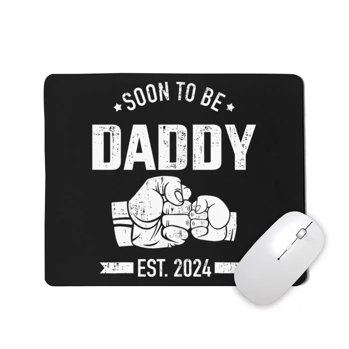 Soon To Be Daddy Est. 2024 For Dad Pregnancy Announcement Mousepad