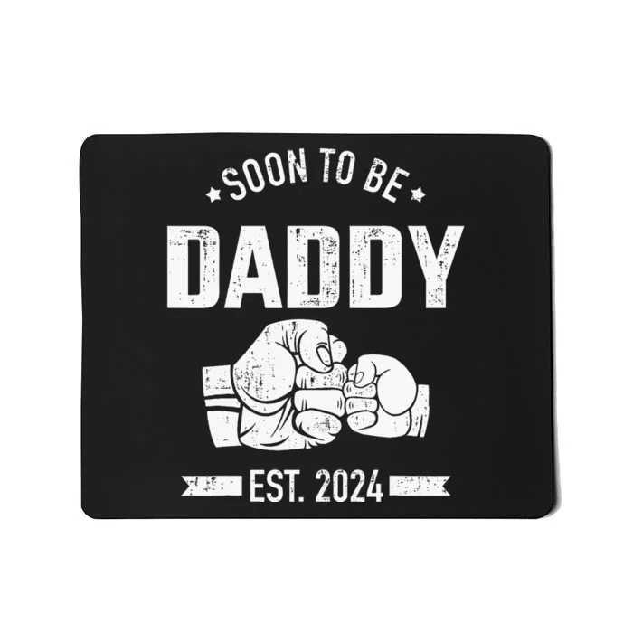 Soon To Be Daddy Est. 2024 For Dad Pregnancy Announcement Mousepad