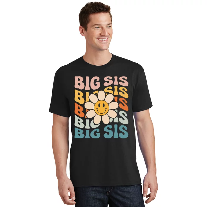 Soon To Be New Big Sister Retro Proud Big Sis T-Shirt