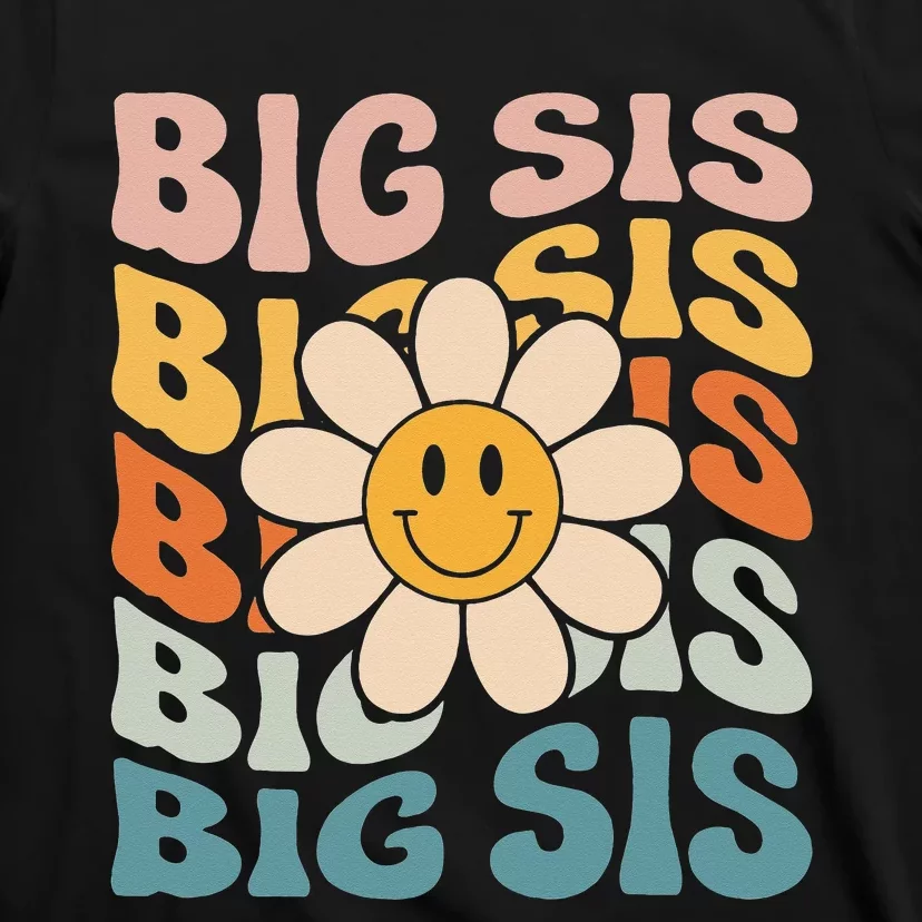 Soon To Be New Big Sister Retro Proud Big Sis T-Shirt