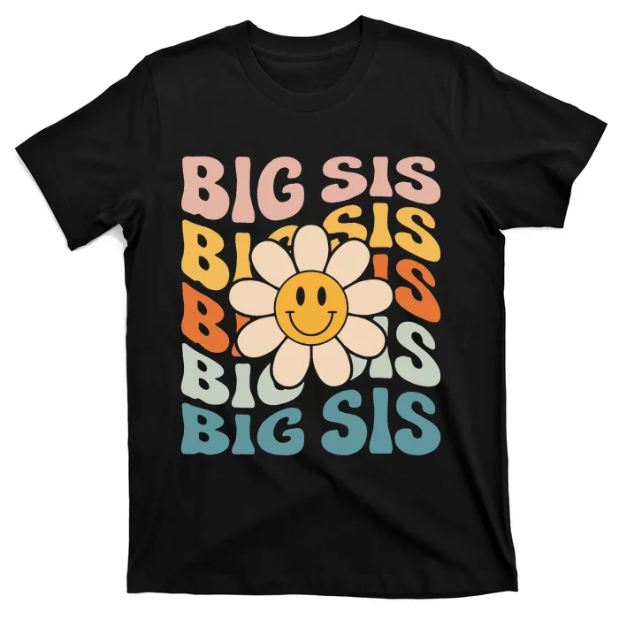 Soon To Be New Big Sister Retro Proud Big Sis T-Shirt